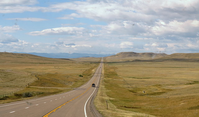 East Face of the Rockies - Mountains in the distance