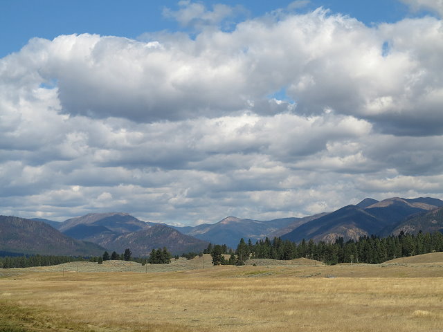 Rocky Mountains of Montana where prairies meets mountains