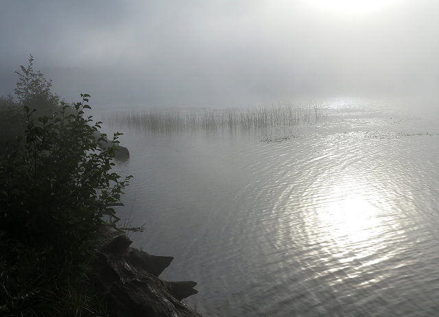 Mist on Seeley Lake