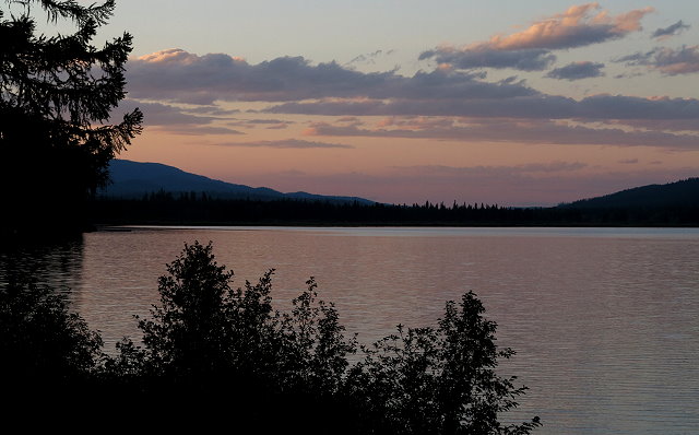 Sundown at Seeley Lake